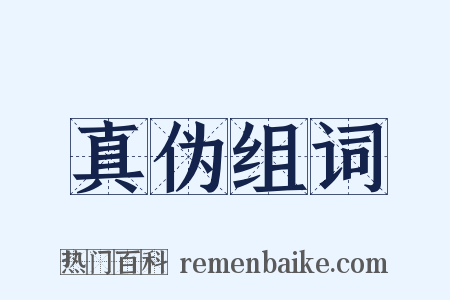 真伪组词是什么意思的图片